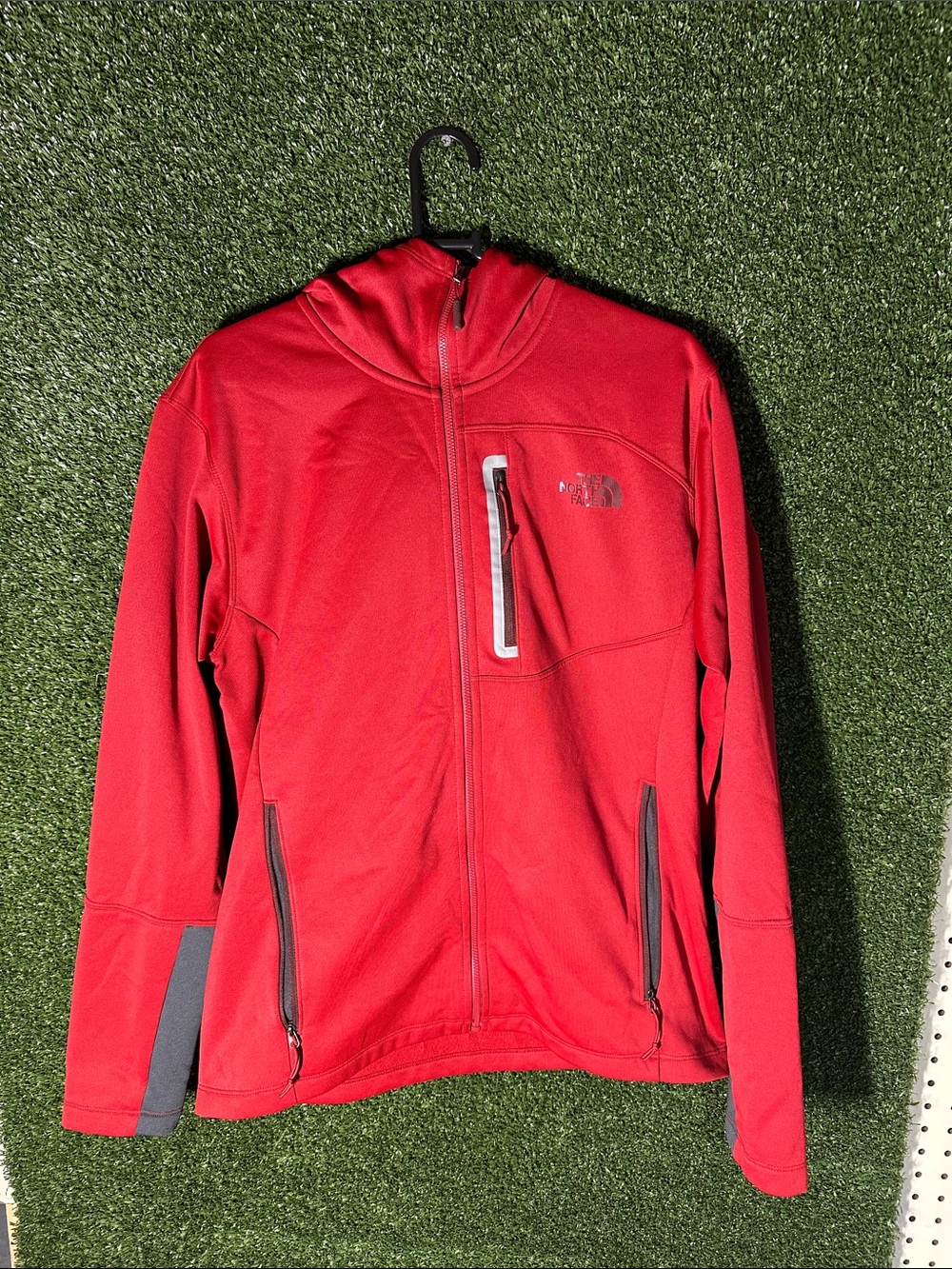 The North Face Men's Red Hooded Performance Jacket